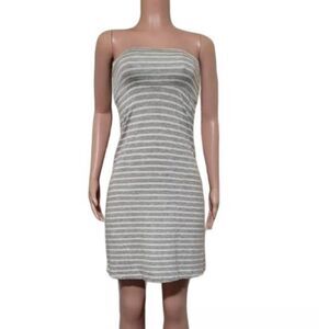 Azules women stripe bodycon tubetop mini dress S